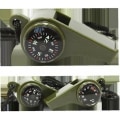 Pikkukuva 4 / 5: Emergency Survival Whistle 3 in 1 -pillit kompassilämpömittarin kaulanauhalla retkeilyyn retkeilyyn Army Green 2 kpl