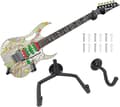 Vinklad Gitarr Väggfäste Hållare med Fästskruvar Väggfäste för Gitarr, Bas, Mandolin, Banjo, Violin, Ukulele, etc S(Ukulele / Mini Guitar)