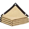 Solsegel - AIMOONSA - 2m x 4m - Beige - Högdensitetspolyeten - Anti-UV Beige