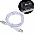 Pikkukuva 1 / 5: Lightning–Type-B MIDI-kosketinsoitinsovitin USB 2.0 -kaapeli iPhone 7 8 X iPadille