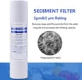Miniatyrbild 3 av 4: 10 st Universal Vattenfilter PP Bomullsfilter Sedimentvattenfilter Polypropylenmaterial, 1 Mi