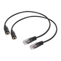 2 stk 3,5 mm Stereo Audio Headset til Cisco Jack Hunn til Hann RJ9 Plugg Adapter Konverteringskabel