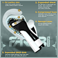 Miniatyrbild 2 av 6: Boxningshandske - Farabi Sports - Barn - 8 OZ - Syntetläder - Vit Vit 8 OZ