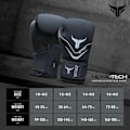 Miniatyrbild 6 av 6: Boxningshandskar - Mytra - Fusion Hexa Tech - Syntetiskt läder - 12 OZ - Svart Svart 12 OZ
