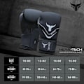 Miniatyrbild 6 av 6: Boxningshandskar - Mytra - Fusion Hexa Tech - 14 OZ - Syntetiskt läder - Svart Svart 14 OZ