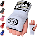 Miniatyrbild 1 av 6: Boxningshandskar - Farabi Sports - L/XL - Andningsbart Polyester - Gel-Polstring - Unisex Vit L/XL