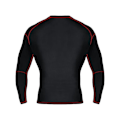 Miniatyrbild 2 av 4: T-shirt kompression Mytra Fusion unisex – Rashguard Dry-Tech som är andningsbar och UV-skyddande – Svart/Röd Svart röd XL