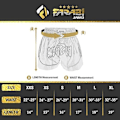 Miniatyrbild 3 av 4: Kort Muay Thai - Farabi Sports - Vit - Ultralätt - Andningsbar - Unisex vit svart S