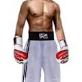 Miniatyrbild 3 av 6: Boxningsshorts - Farabi Sports - Vit - Andningsbar - Ultralätt - Barn Vit S
