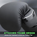 Miniatyrbild 4 av 6: Boxningshandskar - Mytra - Fusion Hexa Tech - 16 OZ - Syntetiskt Läder - Svart Svart 16 OZ