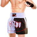 Miniatyrbild 2 av 4: Kort Muay Thai - Farabi Sports - Vit - Ultralätt - Andningsbar - Unisex vit svart jag