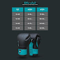 Miniatyrbild 4 av 4: Boxningshandskar - Mytra Fusion - BS-22 - 16 OZ - Syntetläder - Unisex - Färg Turquoise Svart/turkos 16 OZ