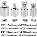 Miniatyrbillede 2 af 5: 4 stk. Ratchet Socket Adapter Ratchet Socket Adapter 1/2 til 3/8-3/8 til 1/2-1/4 til 3/8-3/8 til 1/4 Socke