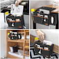 Miniatyrbillede 3 af 5: Seng Organizer Taske Filt Seng Hylde med Tissue Box og Flaske Holde