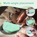 Miniatyrbilde 5 av 5: 1x Magnetisk sømguide for symaskin, polygonal faldeguide med skala, søt faldeguide med skala, universelt multifunksjonelt symaskintilbehør