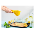 Miniatyrbild 5 av 5: 2 st 23 cm hopfällbar och enkel platt citrusjuicepress - Citron (gåva)
