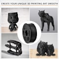Miniatyrbilde 5 av 5: Filament 1,75 mm, ekte trefibertråd, 3D-skriverfilament i tre, Dimensio Carbon Fiber