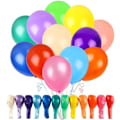 Miniatyrbillede 1 af 5: 2 stk RUBFAC 120 Balloner Assorteret Farve 12 Tommer Regnbue Latex Balloner, 12 Lyse Farver Party Balloner til Fødselsdag B