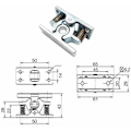Pikkukuva 2 / 5: 6,1×4,2×0,14 cm Kaksoisrullalukko, Jousikuormitteinen Oven Helppo Lukko Stop Catch Release Clamp Kaksoisrullalukko, 1 kpl Hopea