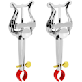 Miniatyrbillede 1 af 5: 2 stk. 14 x 5,2 cm Trompet Lyre Nodeark Klips Holdbart Metalmateriale