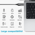 Pikkukuva 3 / 5: 2 kpl USB 3.1 - USB C -sovitinta, nopea tiedonsiirto, USB C -uros naaras, Thunderbolt 3 Type C t