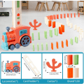 Miniatyrbillede 2 af 5: Elektrisk Domino Tog, 100 stk Elektriske Domino Blokke Tog