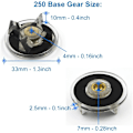 Miniatyrbilde 4 av 5: Par med base- og knivkobling for Magic Bullet MB1001 250W Blender