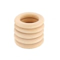 Pikkukuva 1 / 3: Puinen rengas, luonnollinen väri, tee-se-itse-korujen tarvikkeet renkaat käsilaukun solki woo 50mm diameter 10mm thick