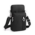 Miniatyrbillede 1 af 3: Mobiltelefon crossbody taske Sort