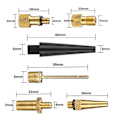 Miniatyrbilde 2 av 5: 24 stk sykkelpumpe adapter, sykkelventil (DV/AV/SV) ballpumpe nål