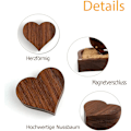 Miniatyrbillede 3 af 5: Ecrin Bague, Boite Alliance Mariage, Boîte en Bois pour Allianc