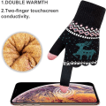 Miniatyrbillede 3 af 5: 2 stk. Vinter Touch Screen Handsker Hjorte, Varme Fleeceforet Tekstning G