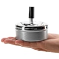 Miniatyrbillede 4 af 5: 2X roterende funktion lukket askebæger - metal roterende askebæger