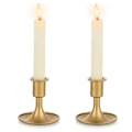 Miniatyrbild 5 av 5: Guld Ljusstake Retro Guld Ljusstake, Set med 2 Metall Ljusstakar Bröllop Ljusstakar för Avsmalnande Ljus Perfekt för Mittpunkt Julfest