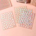 Miniatyrbild 5 av 5: 5D Präglade Blommor Nagelstickers för Nagelkonstdesign, 4 Ark Vår Körsbärsblom Blomblad Självhäftande Nageldekaler, Holografiska Sakura Folier