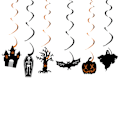Miniatyrbillede 5 af 5: 2 stk. Halloween Latex Balloner Happy Halloween Banner Dekoration