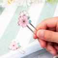 Miniatyrbilde 4 av 5: 3 stk. kirsebærblomst papir klips, søte fargerike Sakura papir klips