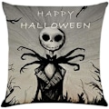 Miniatyrbilde 2 av 5: 4 stk 18\"x18\" Pyntekutt Dekorative Puter Halloween Sofa Puter Trekk Bomullslin Puter Kvadratisk Putetrekk for So