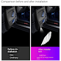 Pikkukuva 2 / 5: 2 kpl Auton LED Enkelinsiipi Auton Oven Valo Logo Projektori Automerkin Logo Auton Oven Valo LED Aavevarjo Valoprojektori Ei Tarvetta Rei'itykselle Asennus