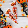 Miniatyrbillede 4 af 4: 100 stk. Kegle Cellofanposer Happy Halloween Godteposer Græskar Mønstrede Slikposer med 100 stk.