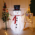 Miniatyrbillede 1 af 5: Snemand Lys Dekoration i 3D 40 LED Hvid H 120 cm - Jul