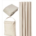 Miniatyrbillede 1 af 5: (Beige Farve)Basics Rejse Mørklægningsgardin med Sug