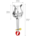 Miniatyrbillede 5 af 5: 2 stk. 14 x 5,2 cm Trompet Lyre Nodeark Klips Holdbart Metalmateriale