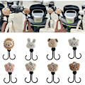Miniatyrbilde 2 av 4: 2 stk Barnevogn Henger Tegneserie Dyr Dobbel Kroker for Bleiepose Handlepose Henger Motorsykkel