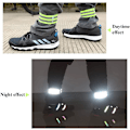 Miniatyrbillede 5 af 5: 4 Stk. Reflekterende Sikkerhedsarmbånd Justerbart Reflekterende Armbånd og Elastisk Reflekterende Sikkerhedsbånd til Udendørs Løb Cykling Vandring
