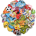 Miniatyrbillede 2 af 5: 60 stk. tilfældige assorterede brodererede patches, lyse levende farver, sy på/stryg på patch applikation til tøj, kjole,
