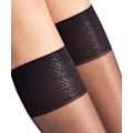 Miniatyrbilde 3 av 5: Ultra-transparente lange knestrømper elegante ensfargede voile-effekt med lett glans myke kanter