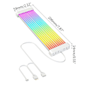 Miniatyrbillede 3 af 5: ARGB lysstribe, 5V 3Pin bundkort ekstern strømforsyning neon lysstribe til PC Mod blødt lys