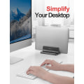 Miniatyrbillede 4 af 5: 1 stk. 4 i 1 Vertikal Laptop Stativ, 2 Pladser til MacBook/iPad/PC op til Inch - Sort