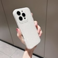 Miniatyrbilde 3 av 5: iPhone 16 Pro Etui, Søt Estetisk Bling Glitter Tynn Slank Støtsikker Myk TPU Glitrende Skinnende Jenteaktig Deksel for Kvinner Jente